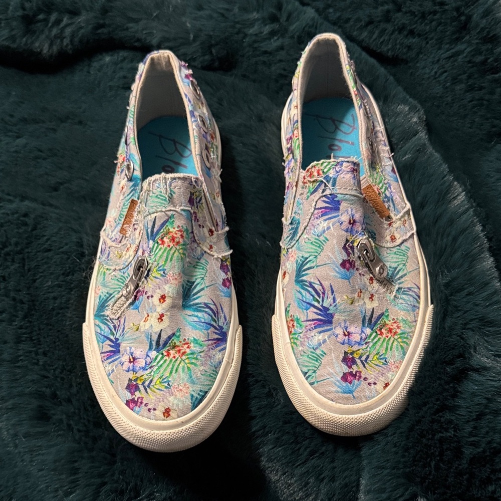 Blowfish Tropical Print Slip-On Sneakers